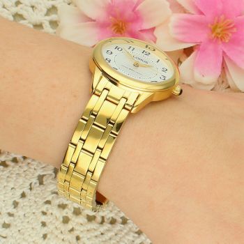 Lorus RG248JX5 Classic Lady – elegancki zegarek damski złoty, srebrna tarcza złoty.jpg