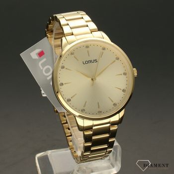 Zegarek damski na złotej bransolecie ze złotą tarczą Lorus RG248TX9 ⌚ to modny zegarek ✓ Zegarki Lorus (1).jpg