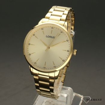 Zegarek damski na złotej bransolecie ze złotą tarczą Lorus RG248TX9 ⌚ to modny zegarek ✓ Zegarki Lorus (2).jpg