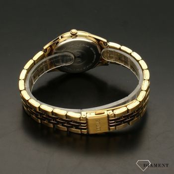 Zegarek dasmki złoty Lorus na bransolecie z szafirowym szkłem RG252TX9 (4).jpg