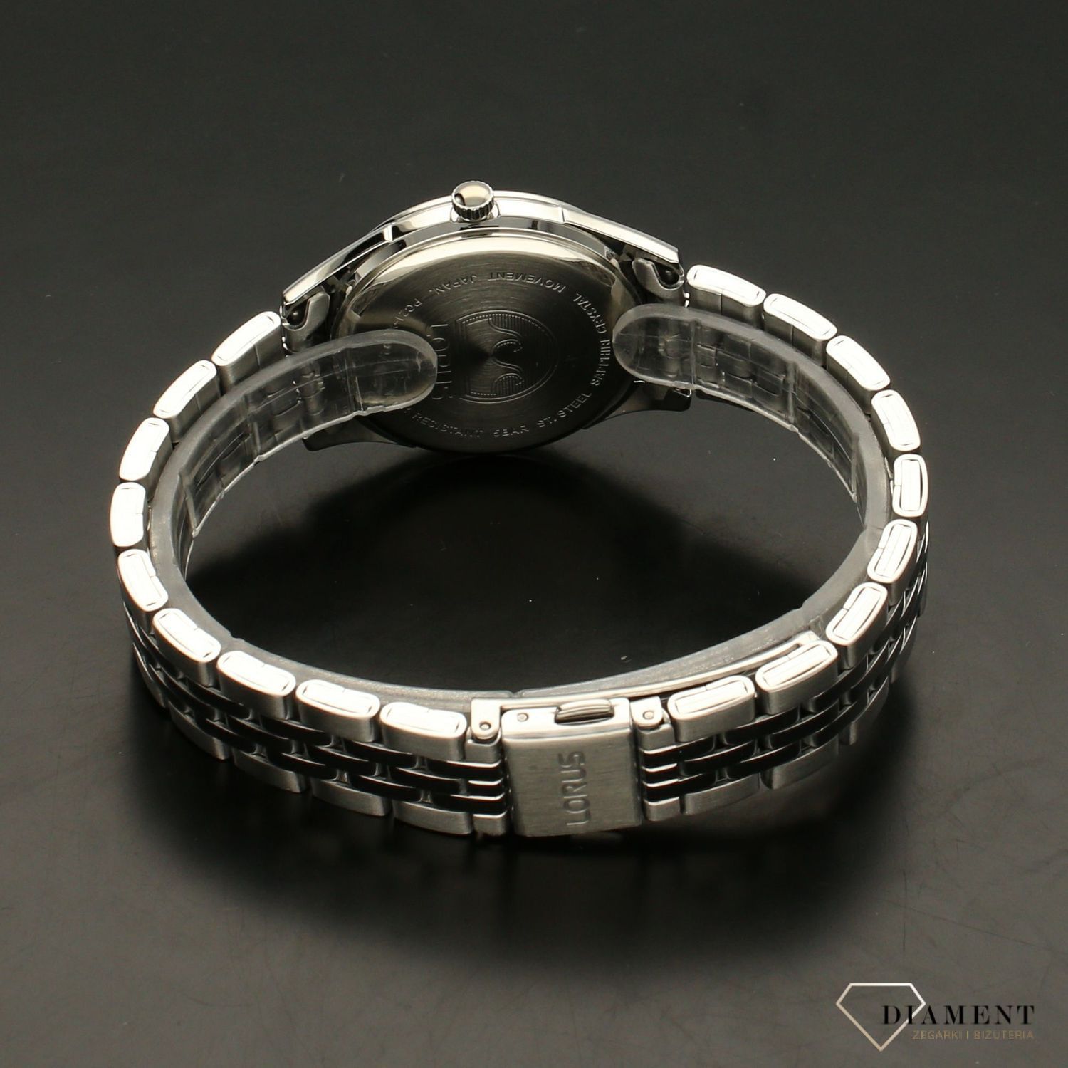 Zegarek damski na bransolecie Lorus z czarną tarczą RG253TX9.webp