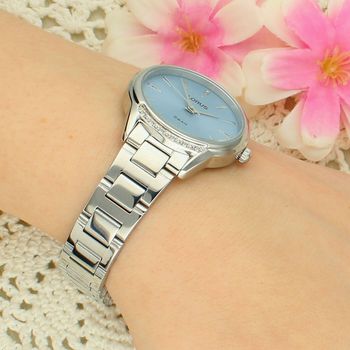 Lorus RG253YX9 Damski Zegarek Stalowy Niebieska Tarcza Cyrkonie Bransoleta 50M Eleganck cyrkonie.jpg