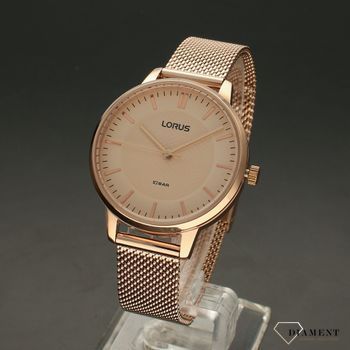 Zegarek damski na bransolecie w kolorze różowego złota Lorus RG254UX9 (2).jpg