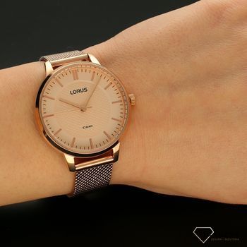 Zegarek damski na bransolecie w kolorze różowego złota Lorus RG254UX9 (5).jpg
