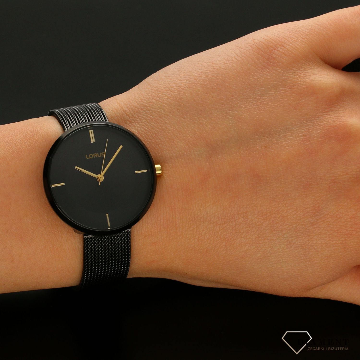 Zegarek damski Lorus czarny ze złotym RG259QX8.jpg