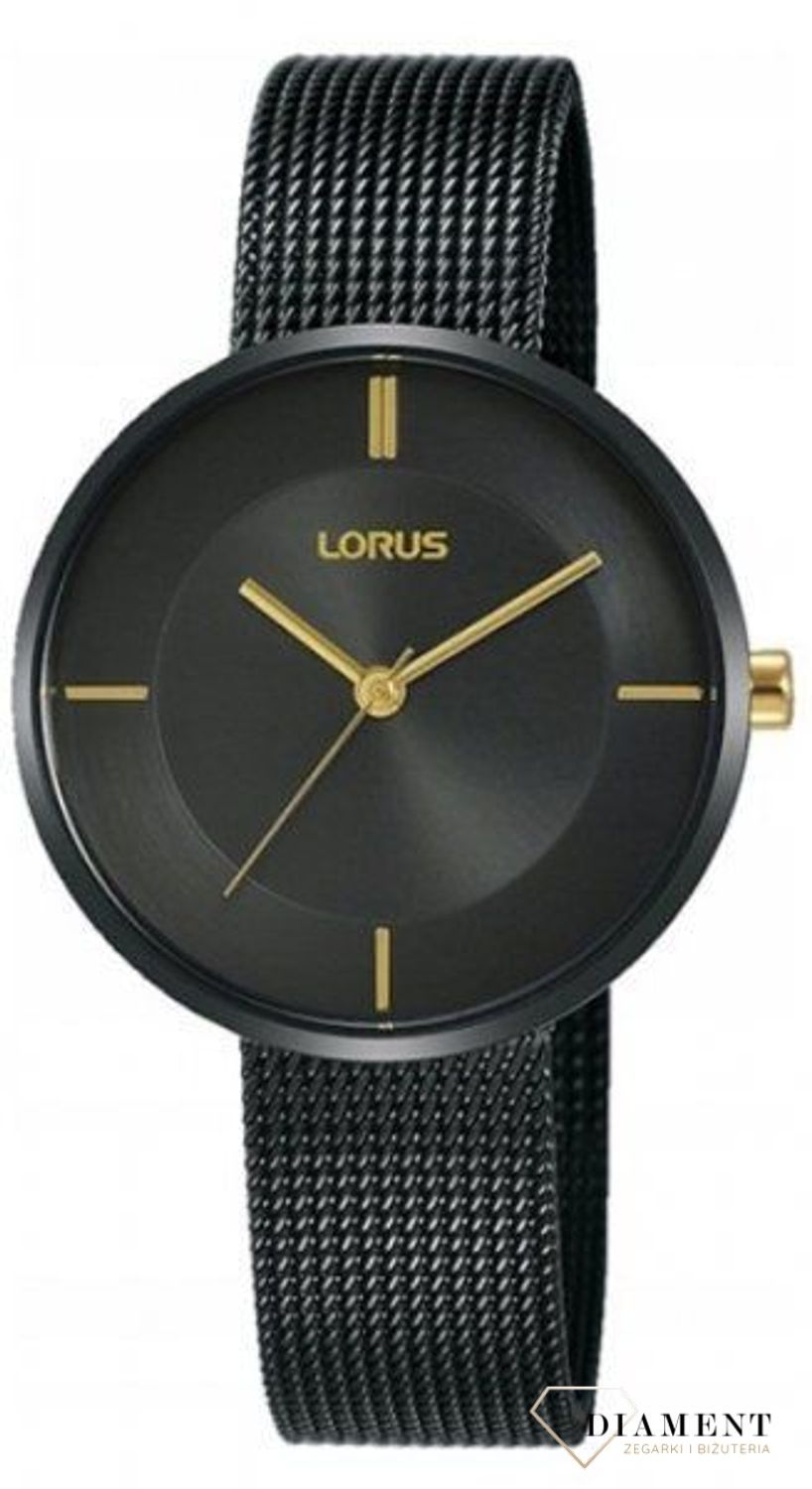 Zegarek damski Lorus 'Czarny slim' RG259QX8 - www.zegarki