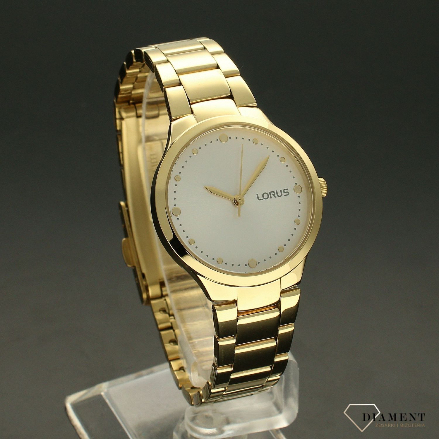 Zegarek damski Lorus na złotej bransolecie RG272UX9.jpg