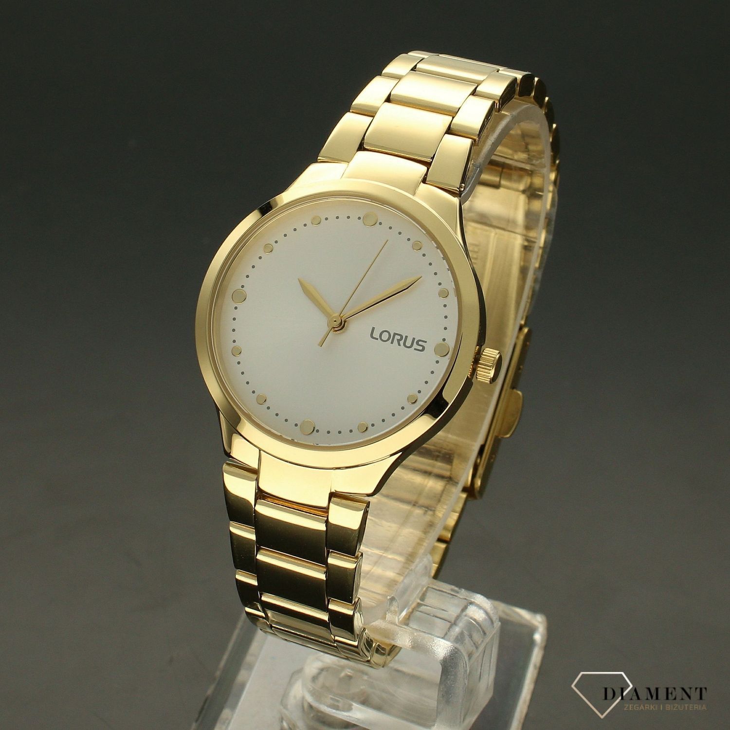 Zegarek damski Lorus na złotej bransolecie RG272UX9.jpg