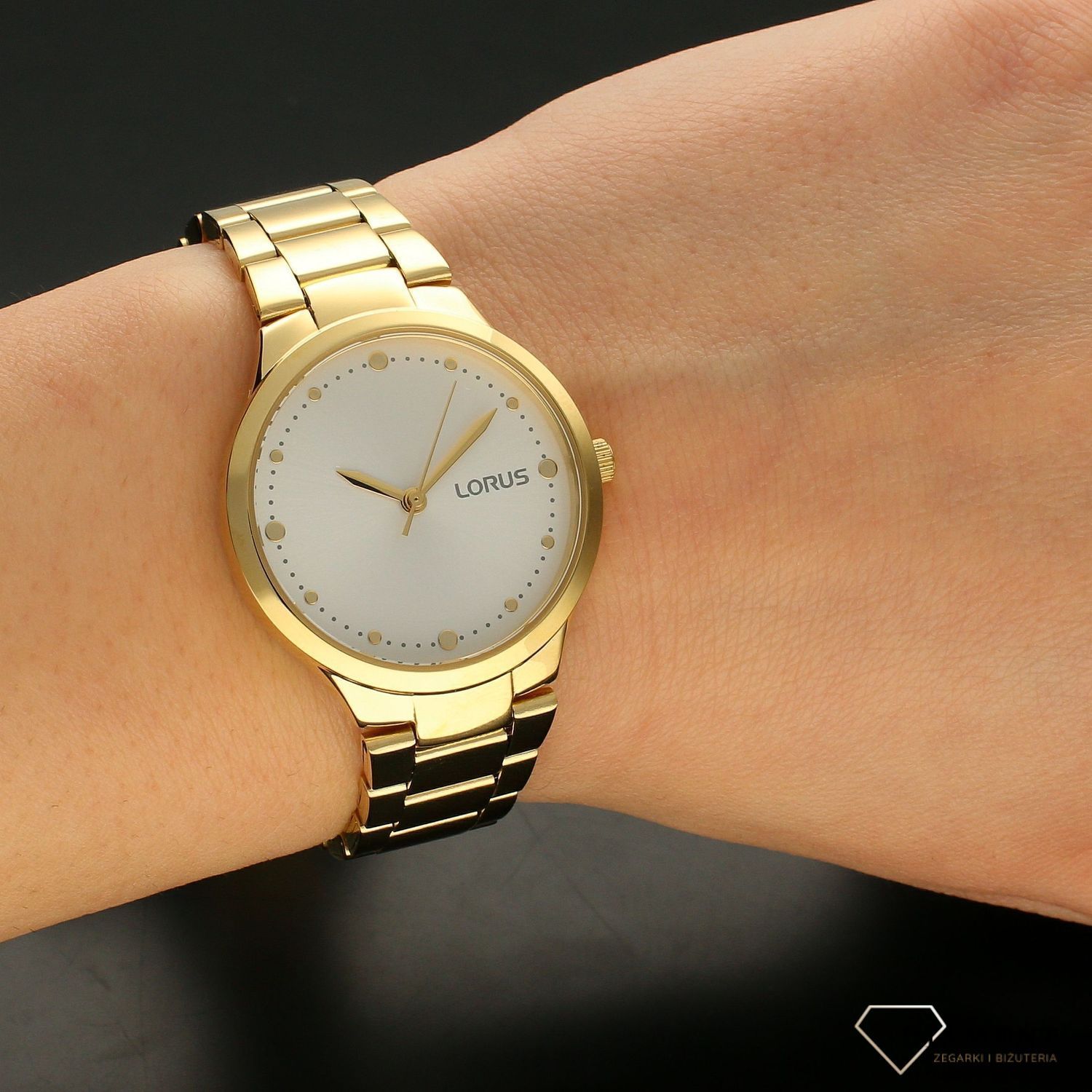 Zegarek damski Lorus na złotej bransolecie RG272UX9.jpg