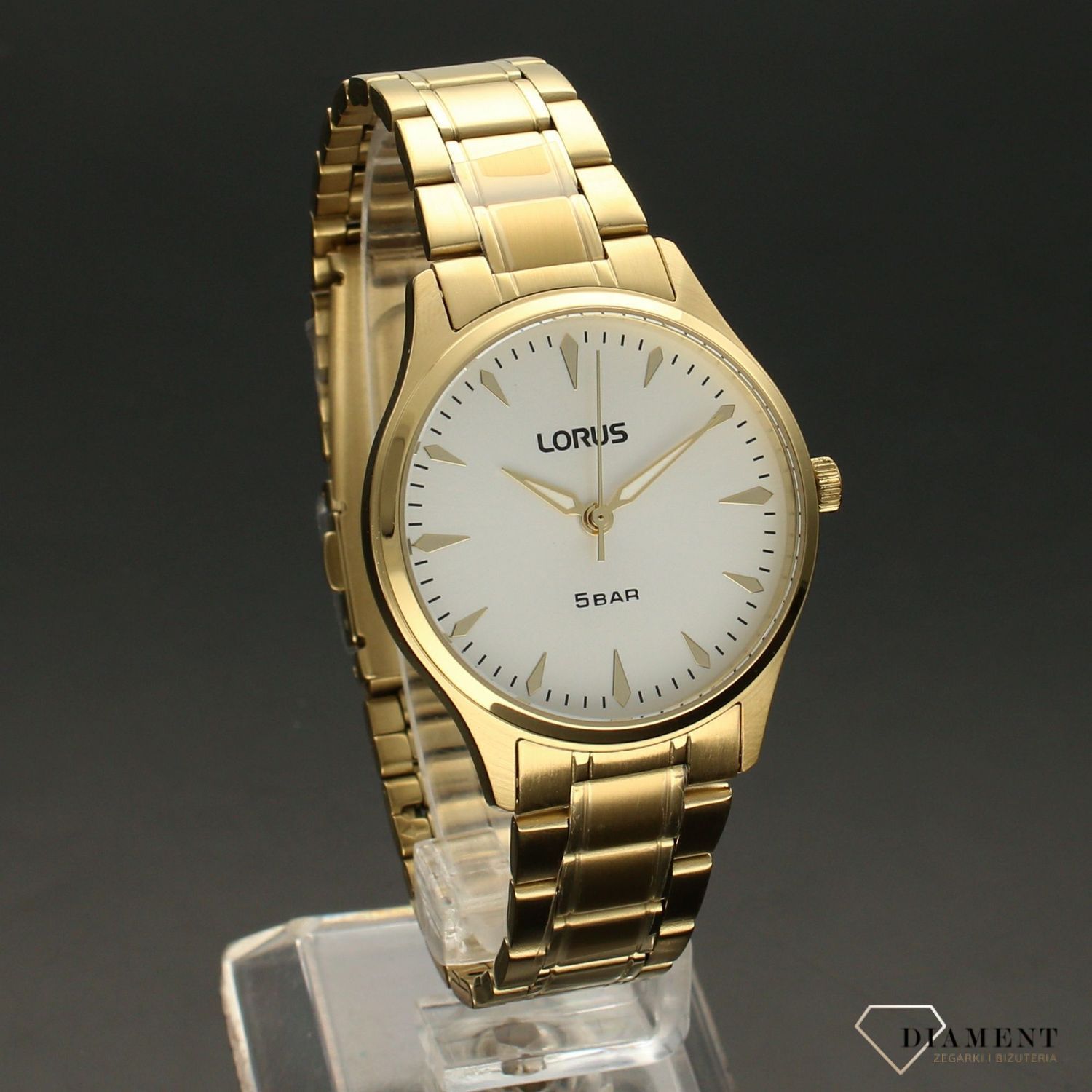 Zegarek damski złoty Lorus 'Ponadczasowy klasyk'  RG274RX9.jpg