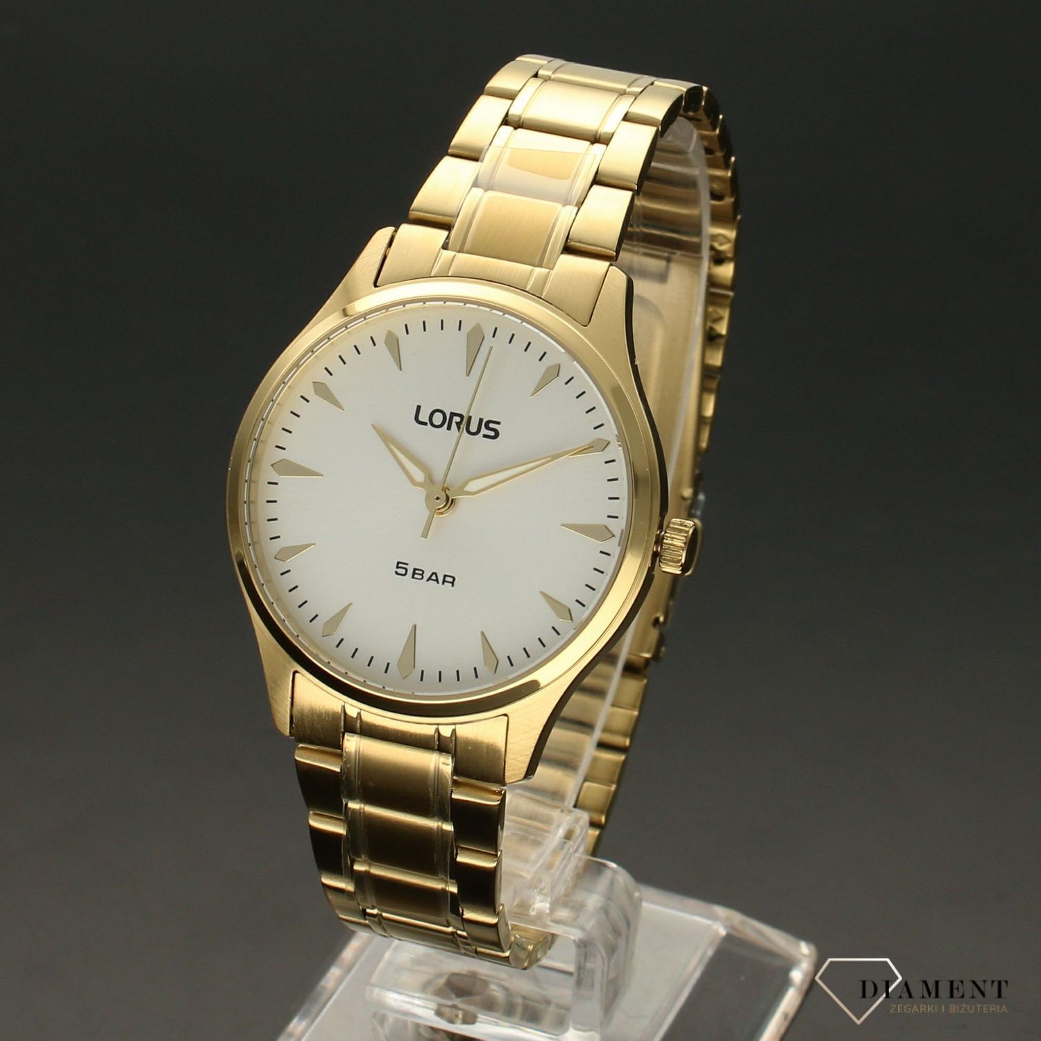 Zegarek damski złoty Lorus 'Ponadczasowy klasyk'  RG274RX9.jpg