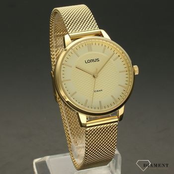 Zegarek damski na bransolecie Lorus RG274TX9 w kolorze złota. Piękny zegarek będzie idealny jako prezent dla mamy albo prezent dla dziewczyny (1).jpg