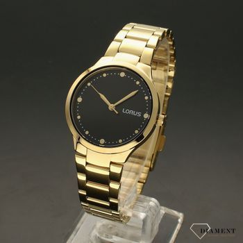 Zegarek damski Lorus na złotej bransolecie z czarną tarczą-i RG274UX9 (2).jpg