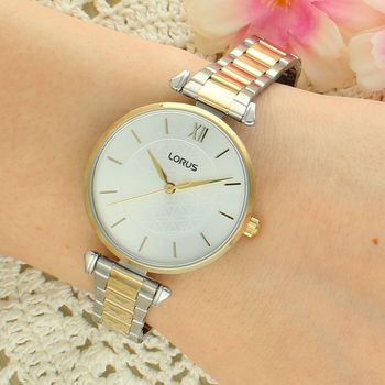 Lorus RG276YX9 Damski Zegarek Bicolor Srebrno-Złoty Srebrna Tarcza Bransoleta 50M Elegancki lorus.jpg