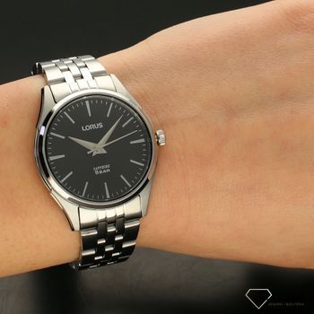 Zegarek damski na bransolecie Lorus z szafirowym szkłem i czarną tarczą RG283SX9 (5).jpg