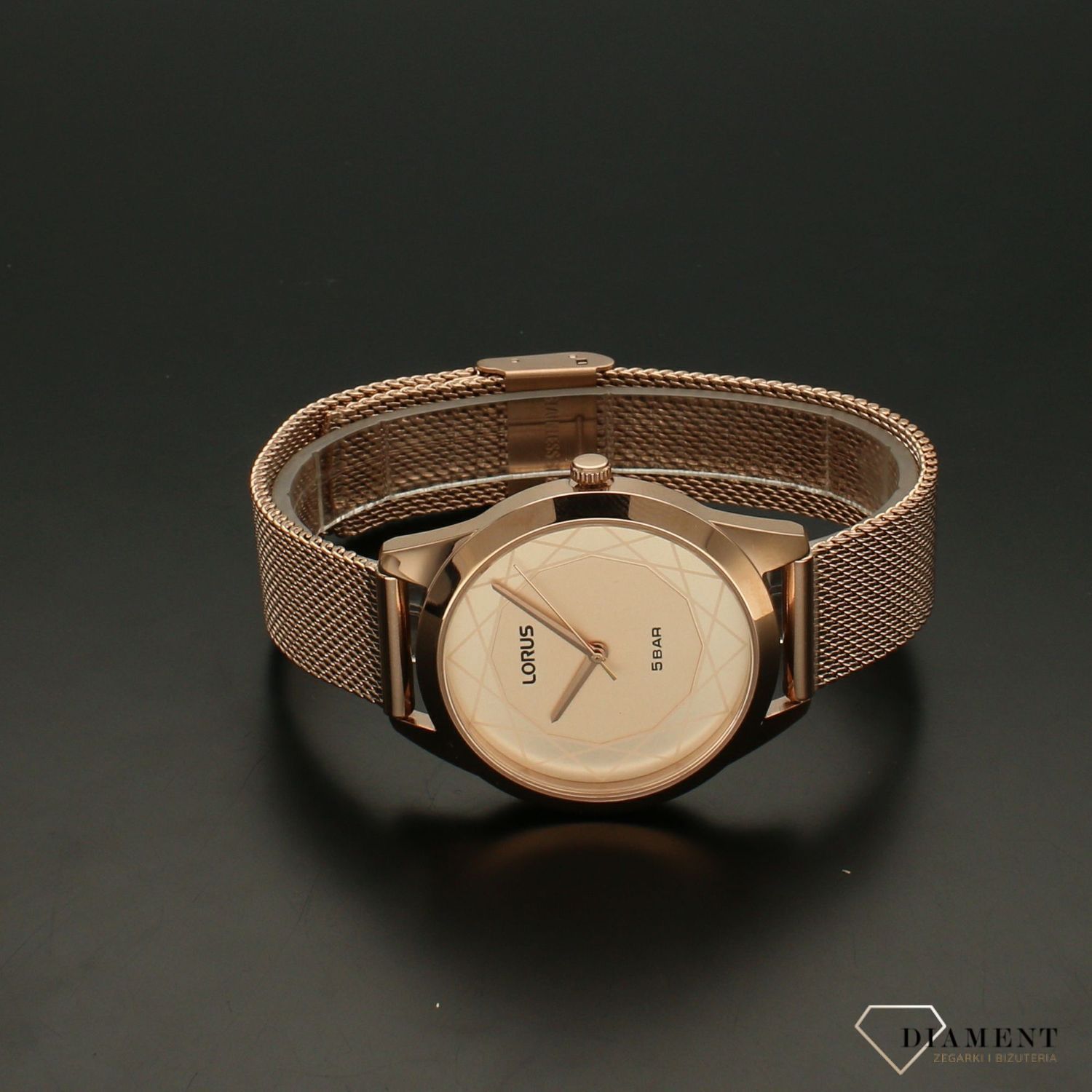 Zegarek damski LORUS na bransolecie różowe złoto RG284TX9.webp
