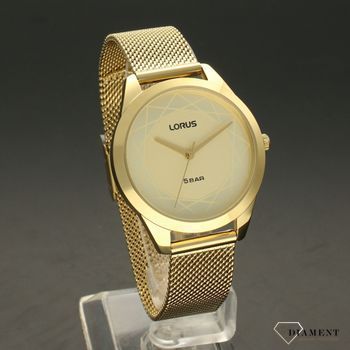 Zegarek damski na bransolecie Lorus RG286TX9 w kolorze złota. Piękny zegarek będzie idealny jako prezent dla mamy albo prezent dla dziewczyny.  (1).jpg