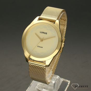 Zegarek damski na bransolecie Lorus RG286TX9 w kolorze złota. Piękny zegarek będzie idealny jako prezent dla mamy albo prezent dla dziewczyny.  (2).jpg