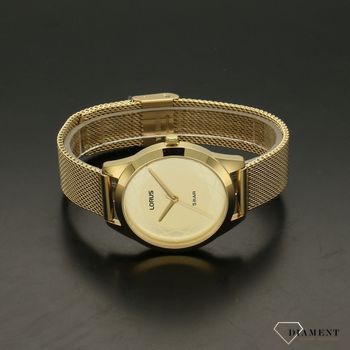 Zegarek damski na bransolecie Lorus RG286TX9 w kolorze złota. Piękny zegarek będzie idealny jako prezent dla mamy albo prezent dla dziewczyny.  (3).jpg