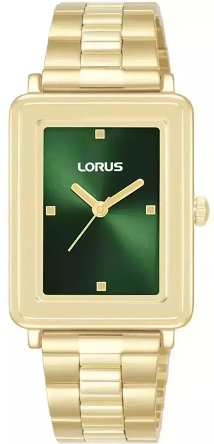 Zegarek damski LORUS prostokątny RG302XX9 Zegarek damski złoty Lorus 'Ponadczasowy klasyk'. Zegarek damski w stylu minimalistycznym, który swoim wyglądem sprawia, że jest ponadczasowy. 1.webp
