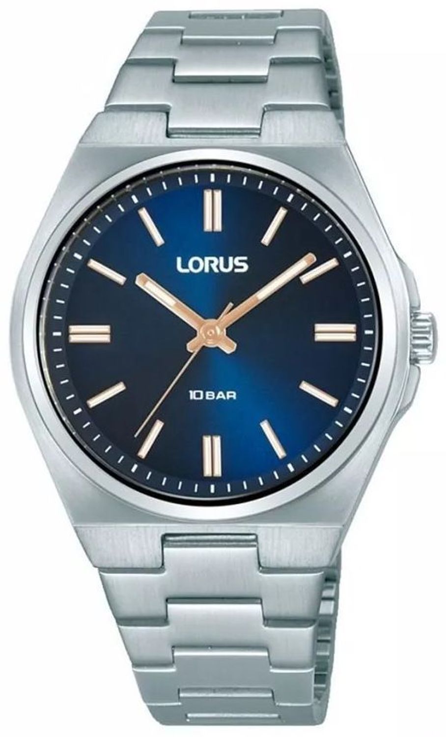 Zegarek damski Lorus RG303XX9 – granatowa tarcza, stalowa bransoleta, wodoszczelny 100M.jpg