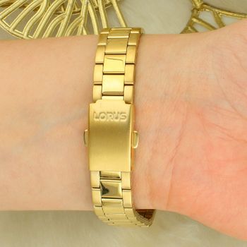 Zegarek damski Lorus Classic RG816DX9 – złoty klasyczny zegarek na bransolecie z datownikiem zapięcie.jpg