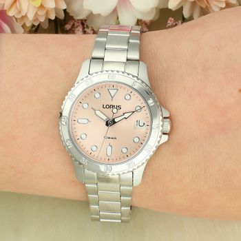 Zegarek Lorus Classic Lady RG817DX9 zegarek damski z różową tarczą i stalową bransoletą pink.jpg
