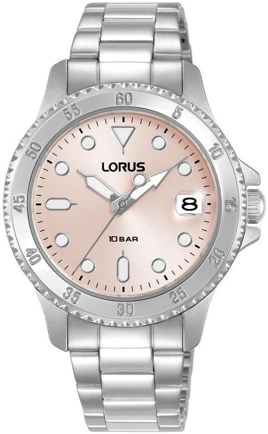 Zegarek Lorus Classic Lady RG817DX9 zegarek damski z różową tarczą i stalową bransoletą.jpg