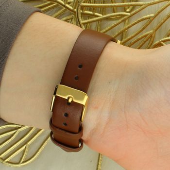 Lorus RH742BX9 – Damski zegarek kwarcowy złoty, skórzany pasek zapięcie.jpg