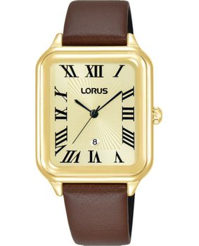 Lorus RH742BX9 – Damski zegarek kwarcowy złoty, skórzany pasek.jpg