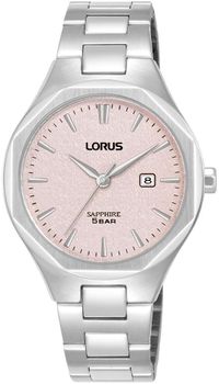 Zegarek Lorus Classic Lady RH749BX9 zegarek damski z różową tarczą i stalową bransoletą.jpg