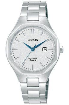 Lorus RH753BX9 damski zegarek srebrny – niebieskie wskazówki szafirowe szkło (2).jpg