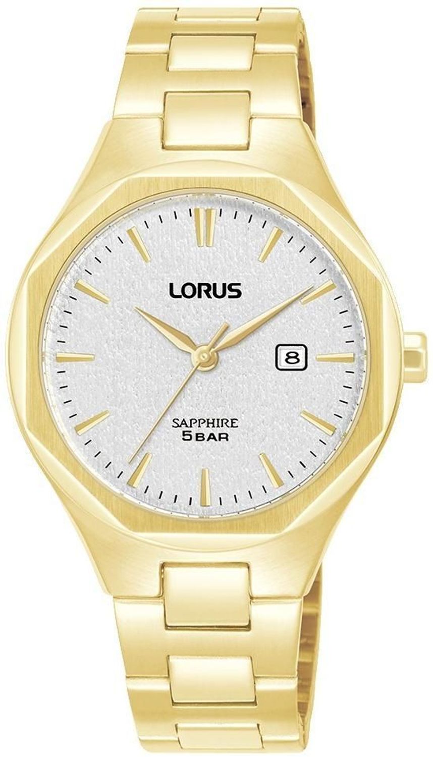 Lorus RH756BX9 Zegarek Damski Classic Lady Złoty Srebrna Tarcza Szafir.jpg