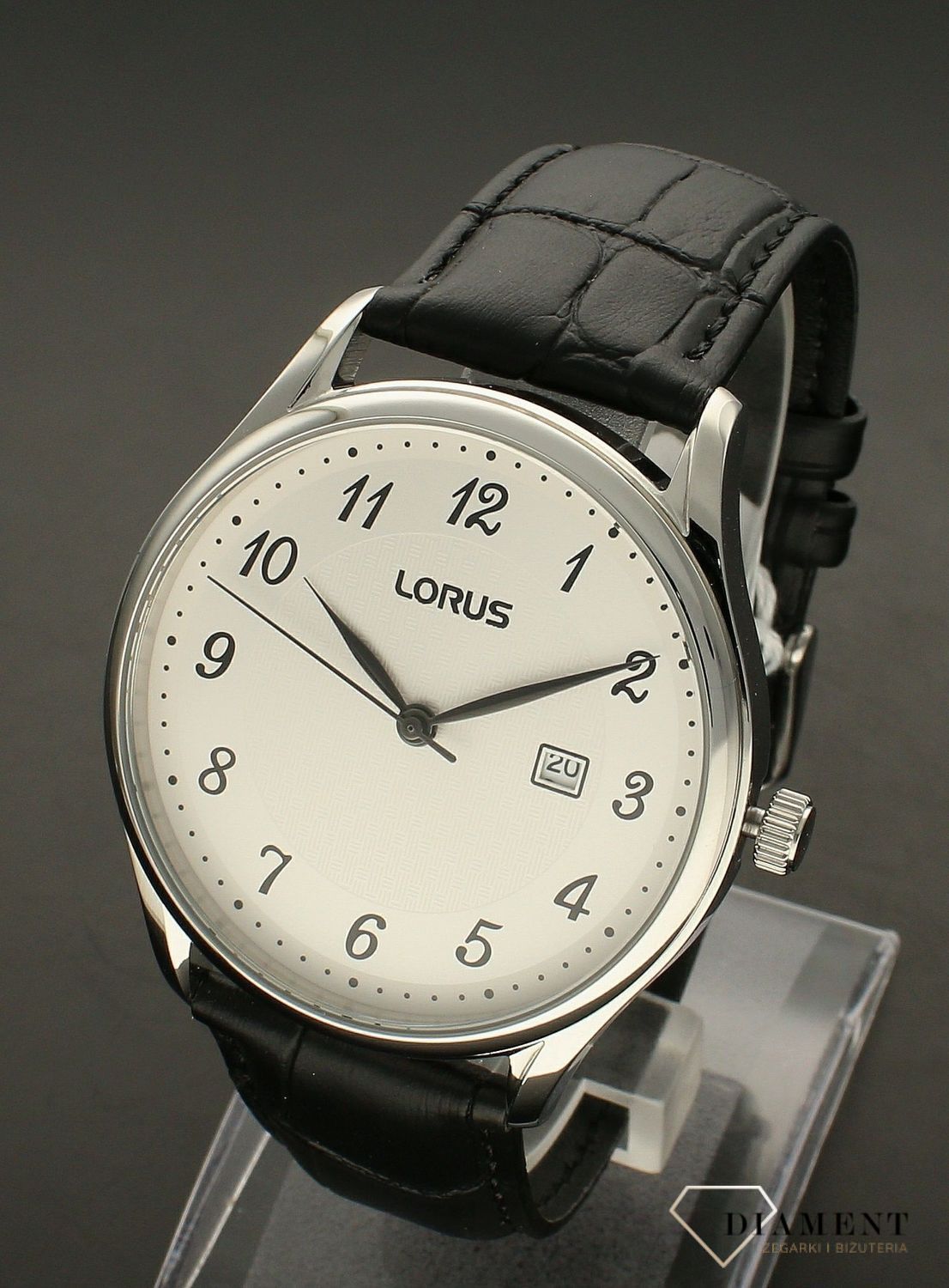 Zegarek męski klasyczny Lorus RH913PX9. Zegarek męski klasyczny Lorus RH913PX9 to klasyczny model z odpornym na zarysowania szkłem. Kwarcowy mechanizm japoński w zegarku Lorus mieści się w stalowej, wytrzymałej.jpg