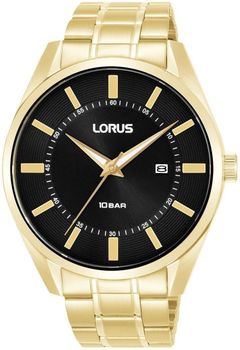 Lorus RH914SX9 zegarek męski złoty czarna tarcza 100M.jpg