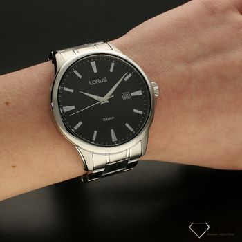 Zegarek męski na bransolecie z czarną tarczą Lorus RH917MX9 (5).jpg