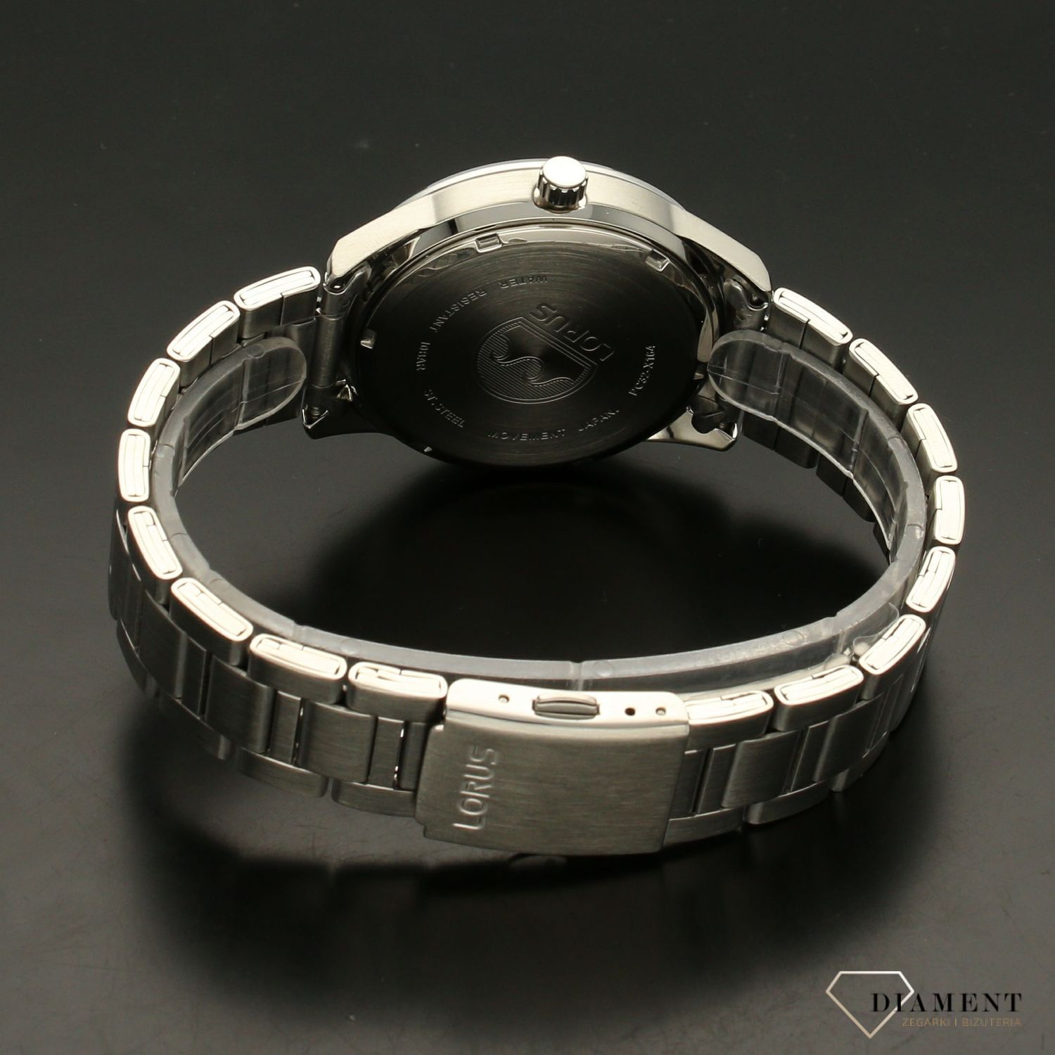 Zegarek męski na bransolecie z niebieską tarczą Lorus RH933LX9.jpg