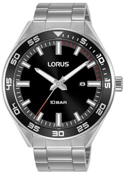 Zegarek męski na bransolecie z ciemną tarczą Lorus RH939NX9.jpg