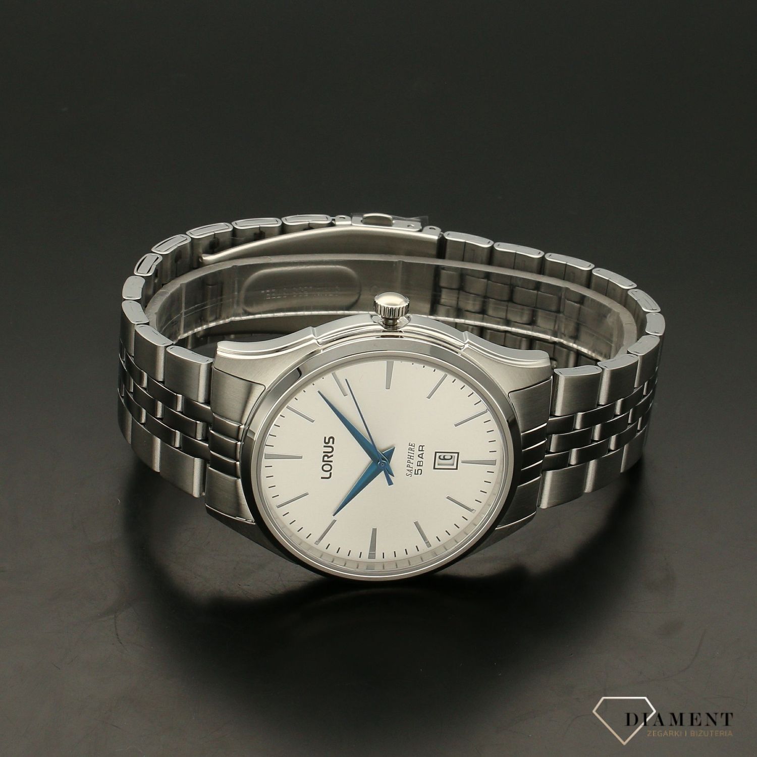 Zegarek męski na bransolecie z szafirowym szkłem LORUS RH943NX9.jpg