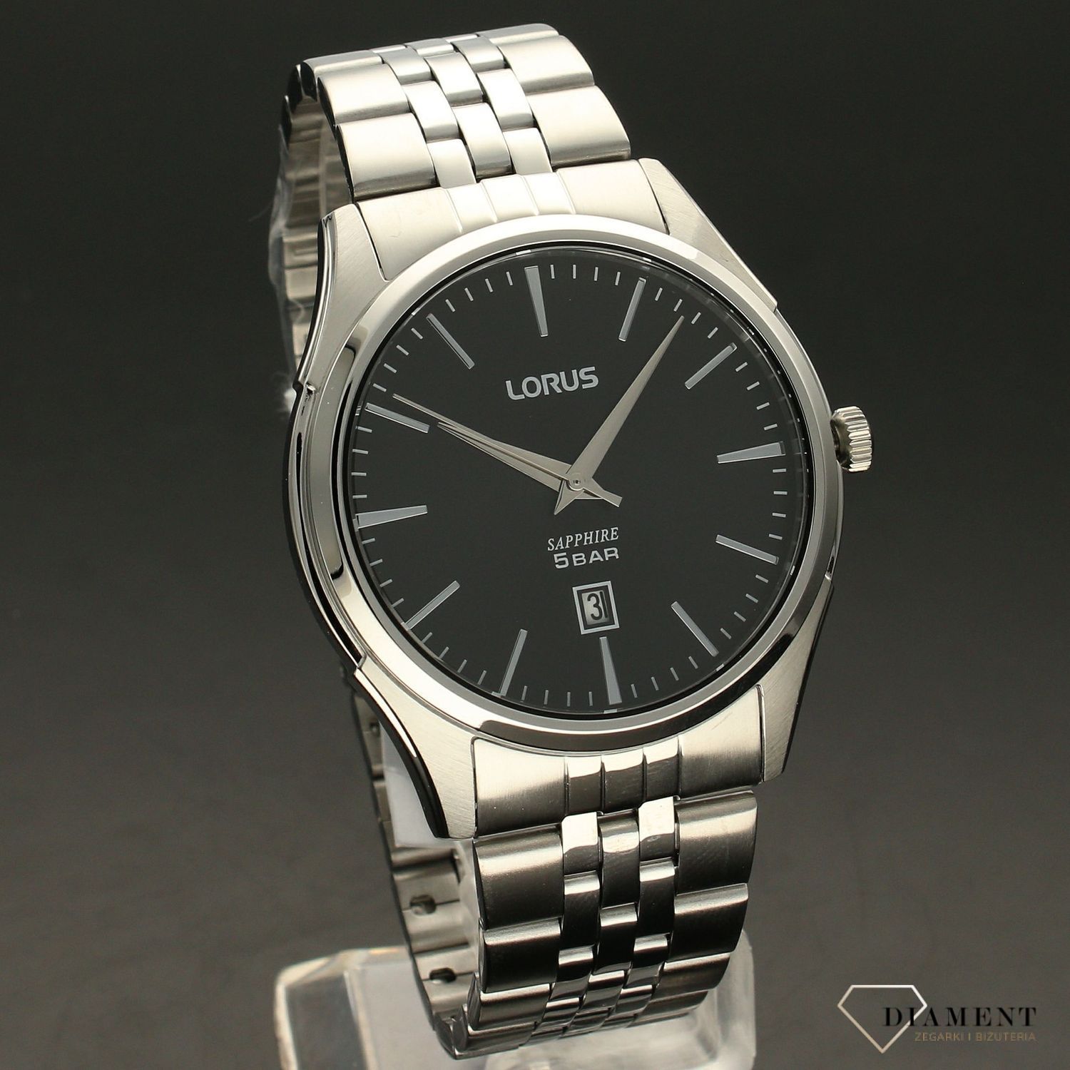 Zegarek męski na bransolecie z szafirowym szkłem RH945NX9 (2).jpg