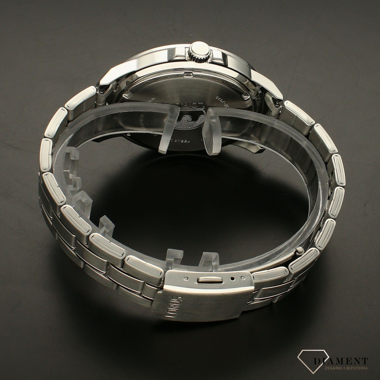 Zegarek męski na bransolecie Lorus Diver RH947MX9.  Zegarek męski na srebrnej bransolecie. Zegarek męski z datownikiem. Zegarek męski kwarcowy z wodoszczelnością 10 BAR. Idealny męski zegarek na prezent. Grawer..jpg