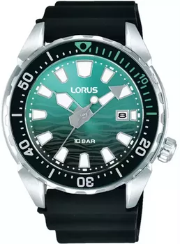 Lorus RH951RX9 – zegarek sportowy z japońskim mechanizmem, datownikiem i silikonowym paskiem. Wodoszczelność 100M, stalowa koperta, szkiełko mineralne.1.webp