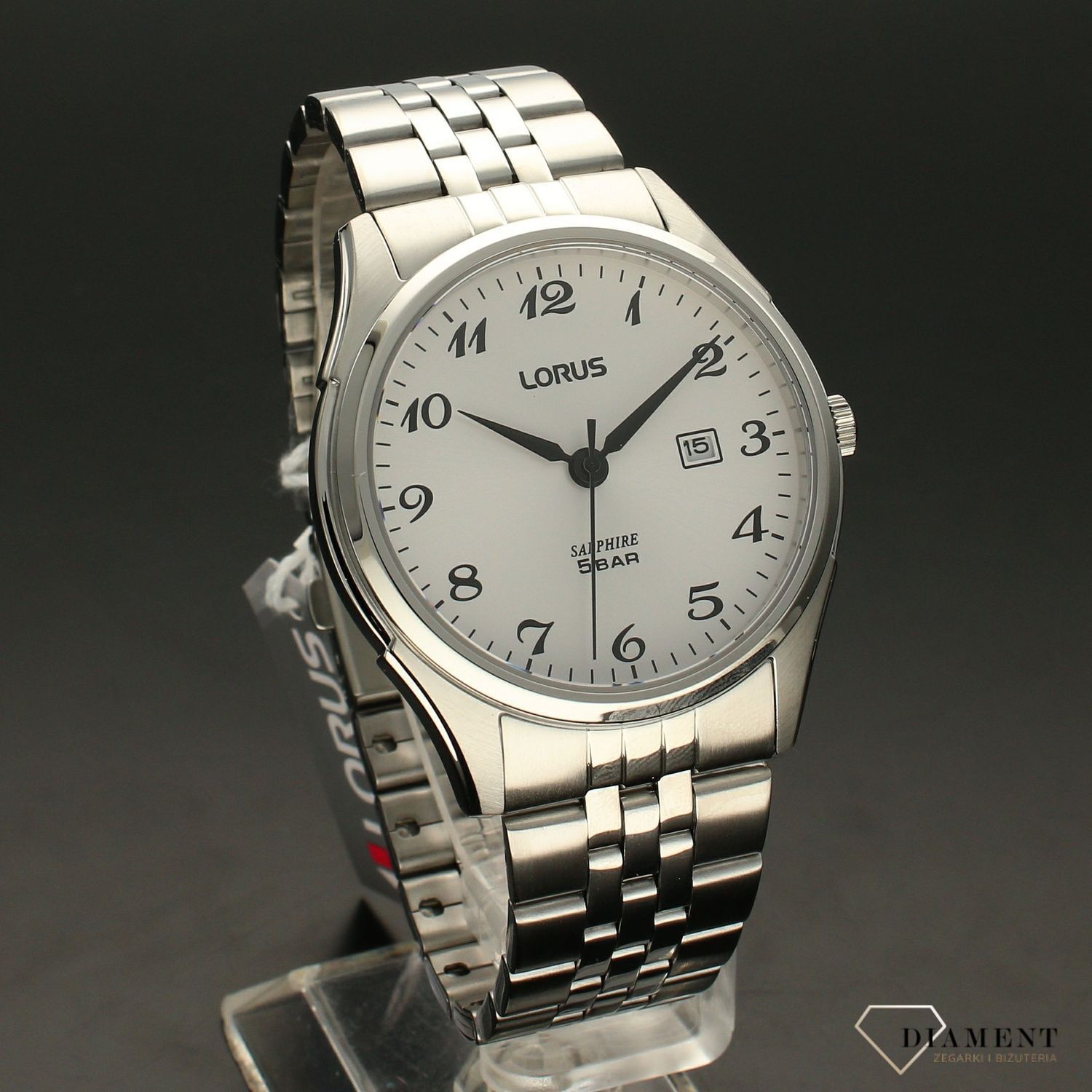 Zegarek męski na bransolecie Lorus  'Czarne na białym' RH953NX9.jpg