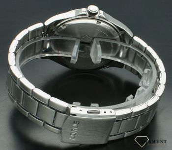 Zegarek męski na bransolecie Lorus RH955QX9. Zegarek męski na bransolecie. Zegarek Lorus z czarną tarczą. Klasyczny zegarek męski Lorus. Zegarek męski idealny na prezent.  (8).jpg