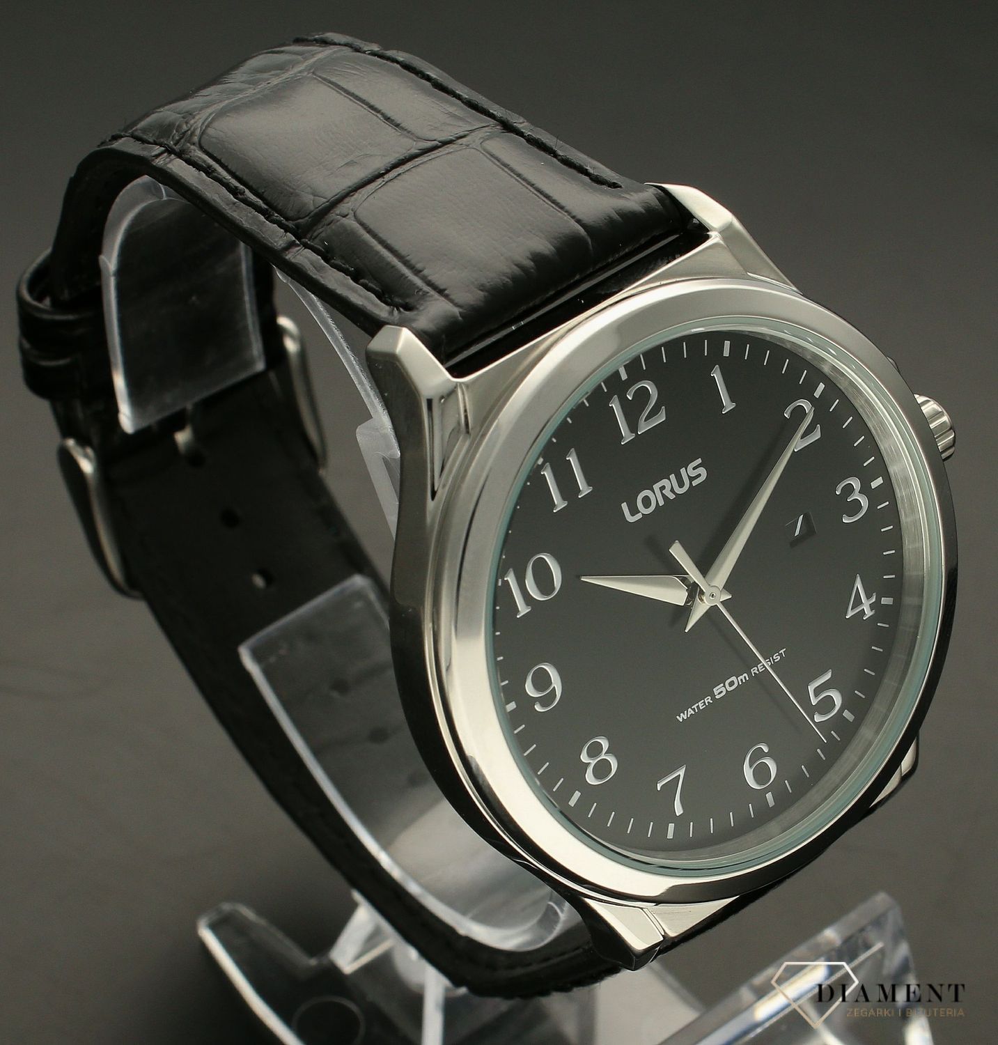 Zegarek męski Lorus Sport RH969KX8. Zegarek męski na pasku. Męski zegarek klasyczny firmy Lorus. Zegarek sportowy. Idealny zegarek męski elegancki na prezent. Grawer na zegarku..jpg