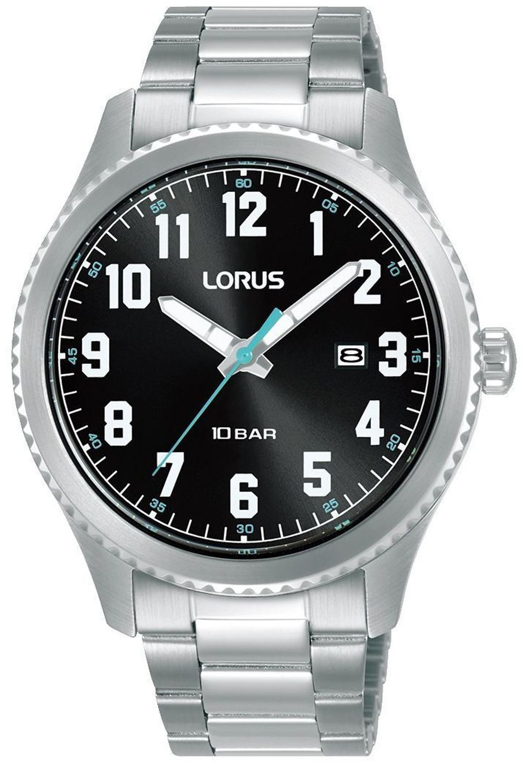 Lorus RH979RX9 to klasyczny zegarek męski z japońskim mechanizmem kwarcowym, czarną tarczą, stalową bransoletą i wodoszczelnością 100M. Stylowy i niezawodny na co dzień.1.jpg