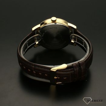 Zegarek męski LORUS Klasyczny na brązowym pasku RH980NX9. Zegarek męski na brązowym pasku z czarną tarczą to idealny model zegarka do garnituru. Zegarek dla prawdziwego mężczyzny z czarną tarczą (5).jpg