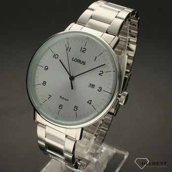 Zegarek męski na bransolecie Lorus Lorus RH981MX9  ze srebrną tarcza i czarnymi cyframi.  (2).jpg
