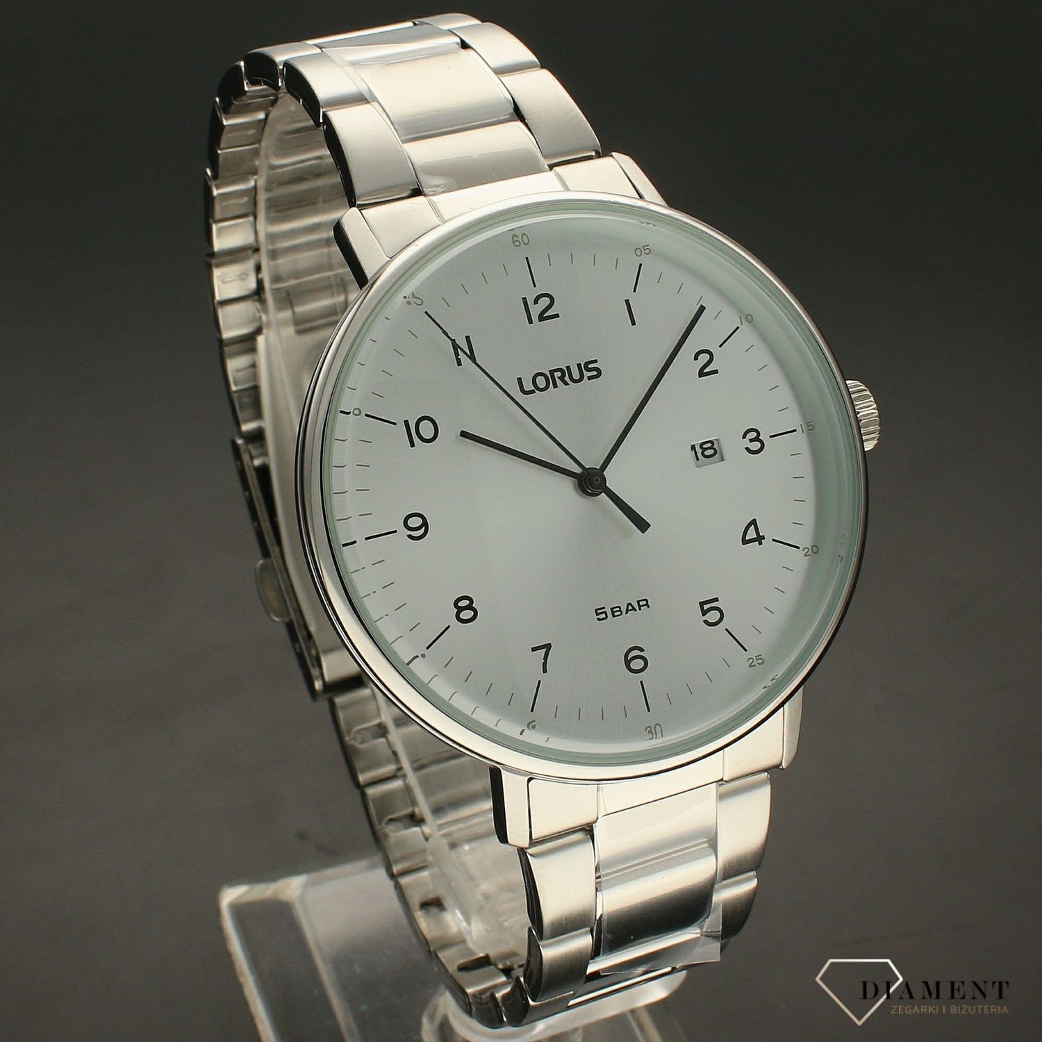 Zegarek męski na bransolecie Lorus 'Czytelne cyfry' RH981MX9.webp