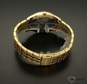 Zegarek męski Lorus RH990PX9. Zegarek męski Lorus na bransolecie RH990PX9 w złotym kolorze wyposażony jest w kwarcowy mechanizm, zasilany za pomocą baterii. Męski zegarek Lorus na złotej bransolecie. Klasyczny zegarek męski .jpg